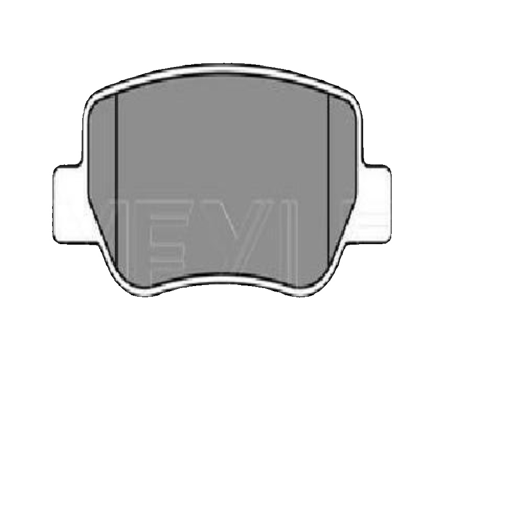 MEYLE Brake Pad Set Rear With Anti-Squeak Plate 49.9mm Height For Toyota Avensis