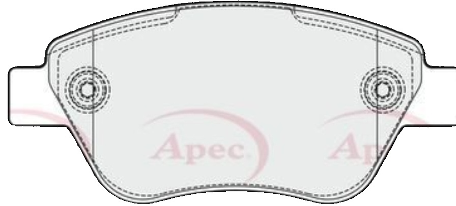 Braking System Disc Brake Brake Pad Set APEC PAD2001 Front Fits Fiat Punto
