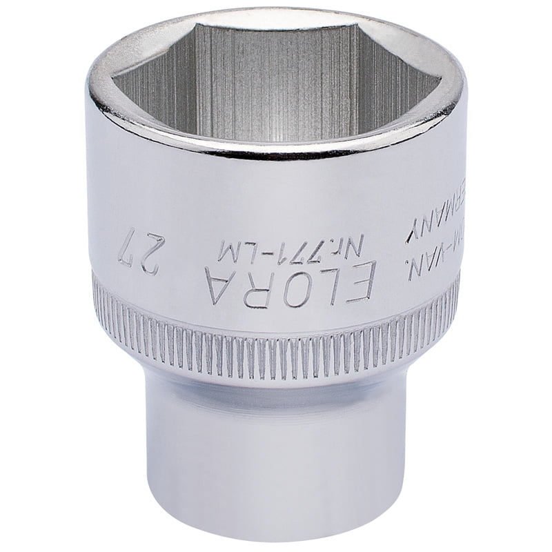 Draper 15316 Elora Hexagon Socket 1/2"" Sq Dr 27mm