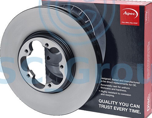 APEC DSK2558 Brake Disc Rear Vented 310mm Outer Diameter Fits Lexus GS IS C