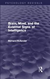 Brain, Mind, and the External Signs of Intelligence - 9781138841543
