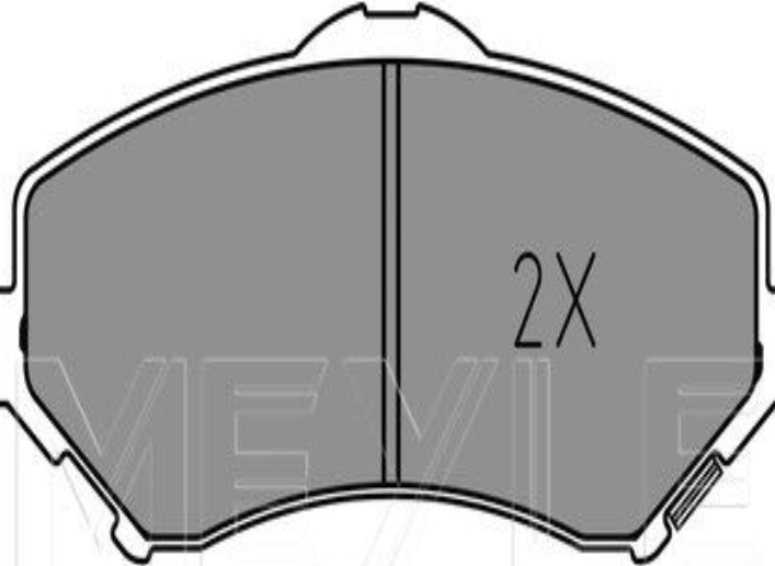 Front MEYLE GERMANY 025 246 0417 Brake Pad Set, disc brake for CHRYSLER,DODGE,FI