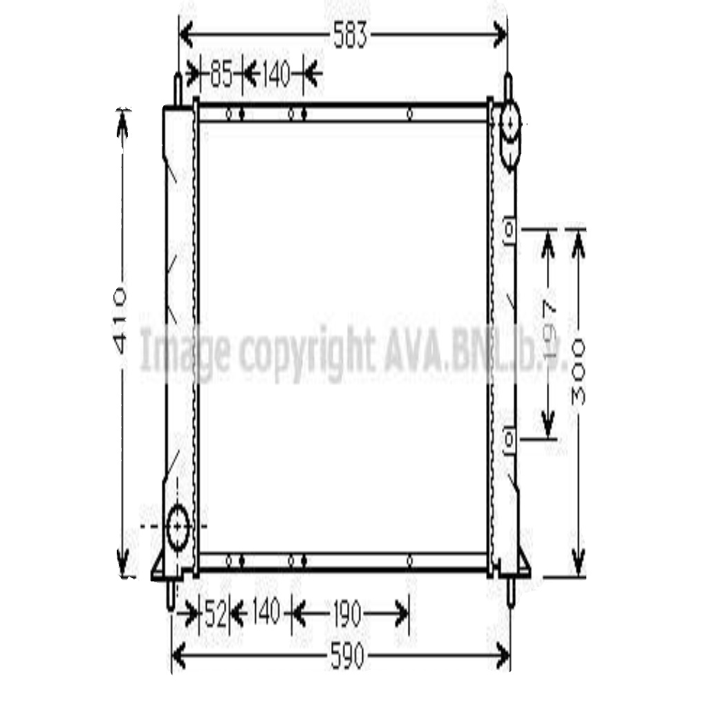 AU2149 AVA Radiator FIT MG EXPRESS (2003) 1.8