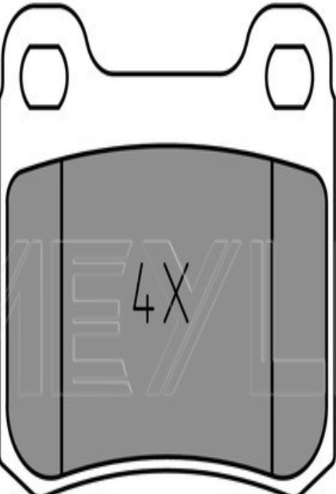 Original MEYLE Brake Pad Set Disc Brake 025 206 8715 For Mercedes-Benz