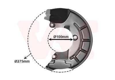 SPLASH GUARD BRAKE DISC 5829371 FOR SKODA VW SEAT IBIZA/IV/ST/Mk TOLEDO Mii 1.0L