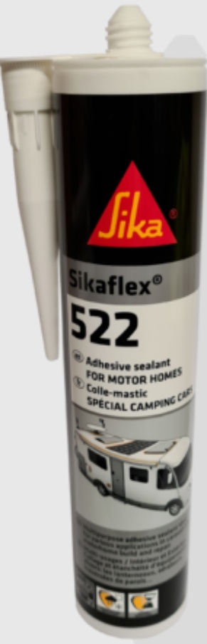 3 x Sikaflex 522 - White - Adhesive Sealant - Caravan - Sika 512 - EXPIRY: 01/27