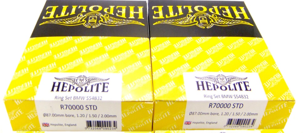 BMW S54B32 | M3 E46 | Z3 | Z4 | HEPOLITE Piston Ring 1 Cyl Steel Nitrided - STD