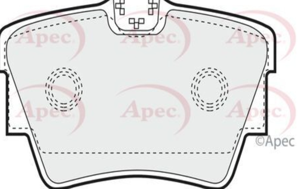 APEC REAR BRAKE PAD SET DISC BRAKE FOR VW TRANSPORTER