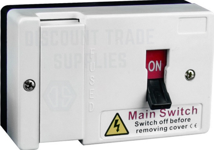 Fused Main Switch Fuse Isolator 80 and 100 Amp with Cable Duct Shroud LFIS100