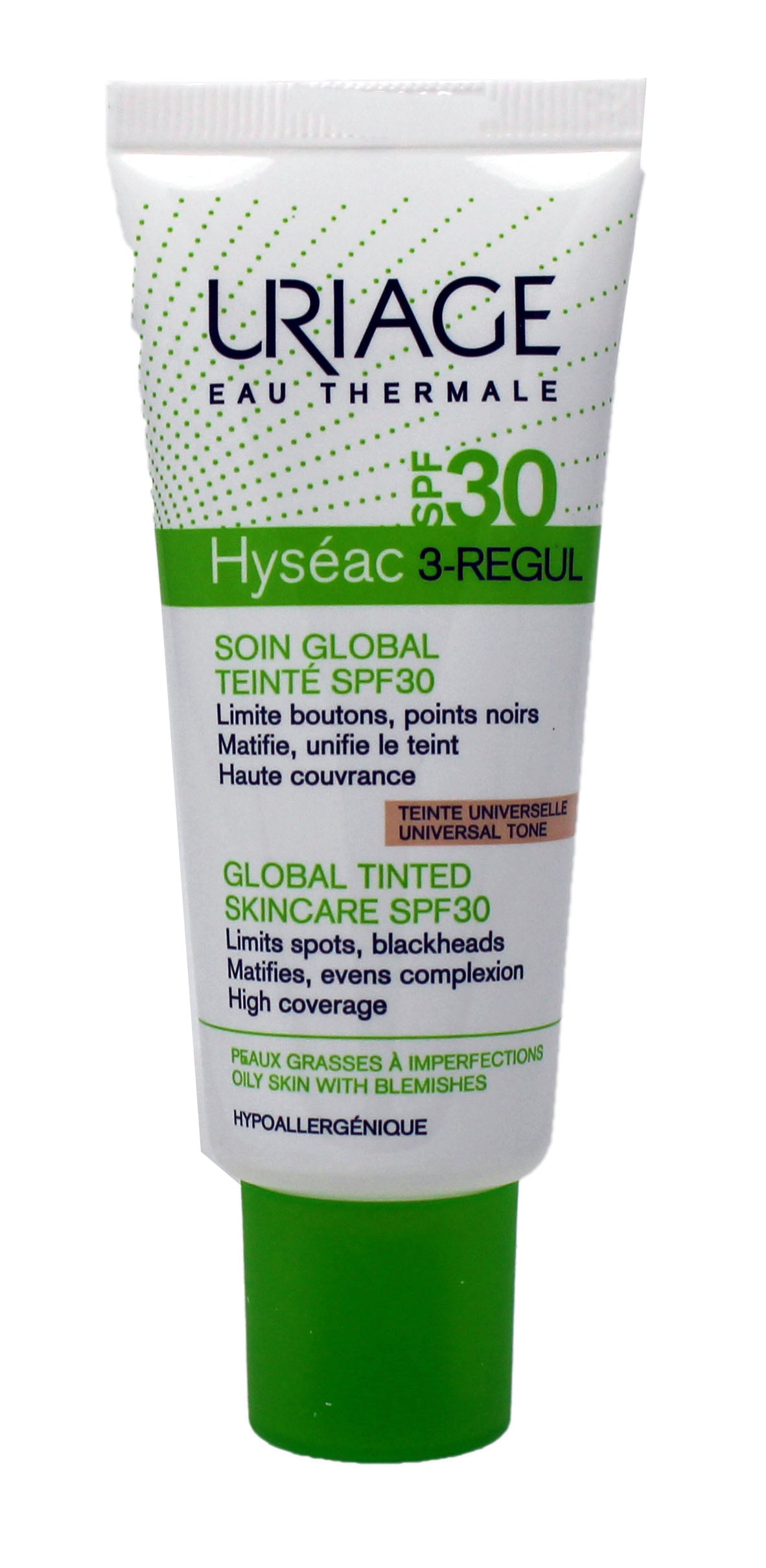 Uriage Hyseac 3 Regul SPF 30 With Colour Limits Spots Blackheads Matifies 40ml