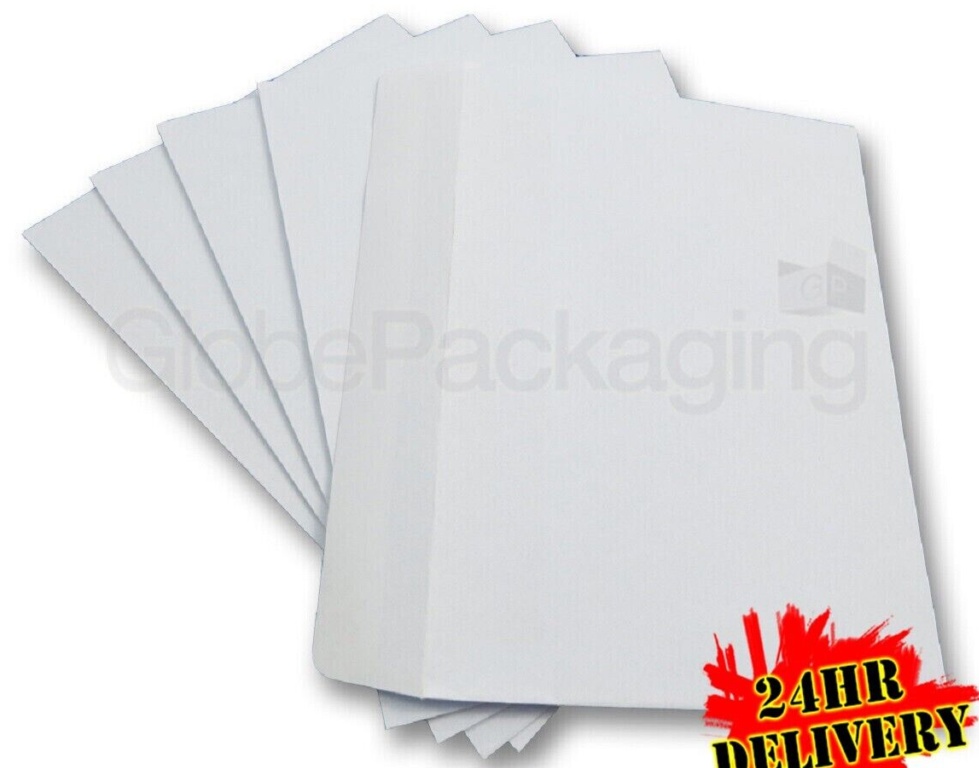 500 x C6/A6 PLAIN WHITE SELF SEAL ENVELOPES 114x162mm - 90gsm