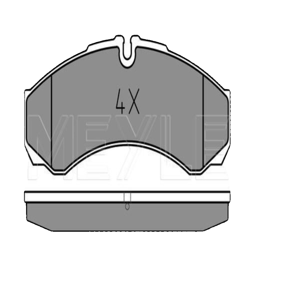 Rear MEYLE GERMANY 025 291 2120 Brake Pad Set, disc brake for IVECO,NISSAN,RENAU