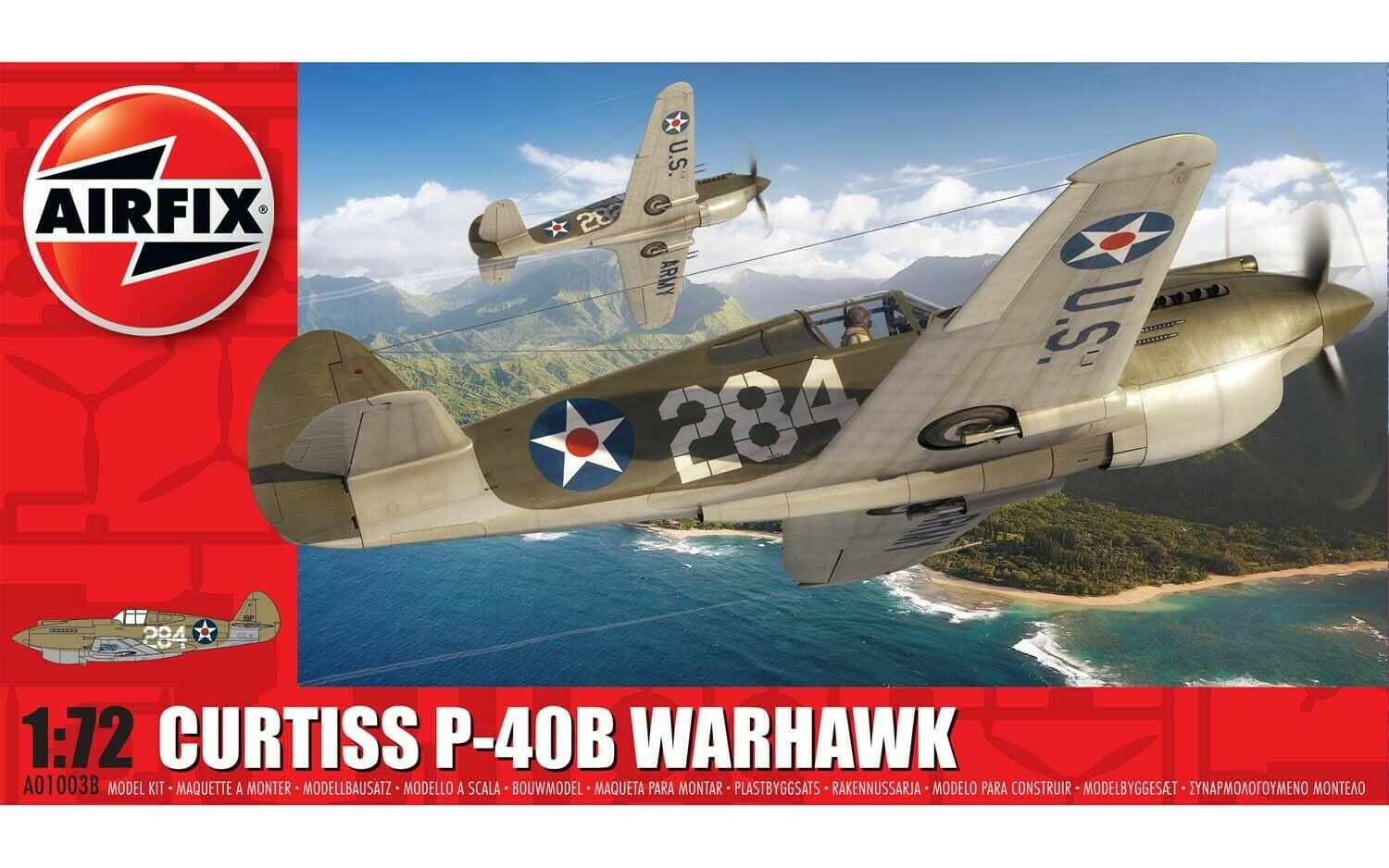 Airfix A01003B - 1/72 Curtiss P-40B Warhawk - New