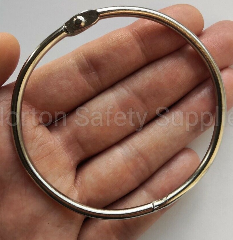 Extra Large Hinged Keyring / Split Ring / Jailers Fob 76mm *MULTI-BUY DISCOUNT*
