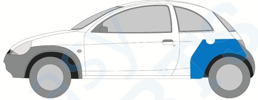 FORD KA 1996-2008 REAR WING REPAIR PANEL  / LEFT LH