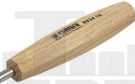 NAREX 893410 Wood Line Standard Bent Wood Carving Left Skew Chisel