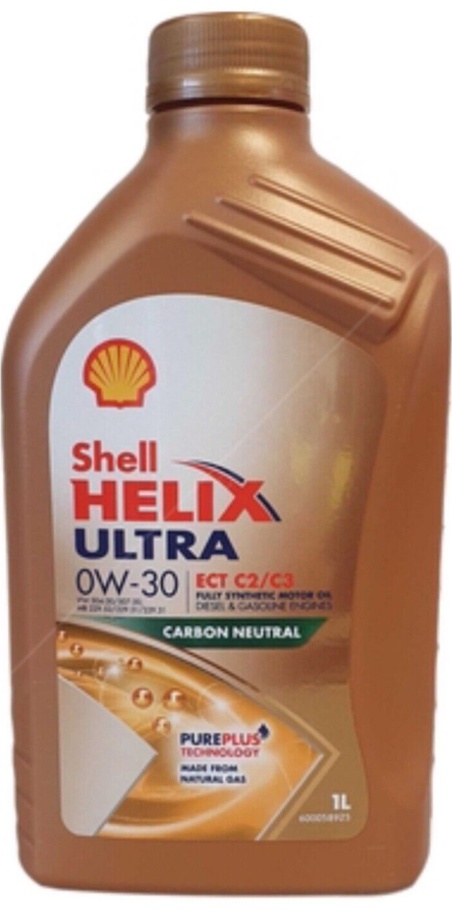 Shell Helix Ultra ECT C2/C3 0W-30 0W30 Fully Synthetic Engine Oil - 1 Litres 1L