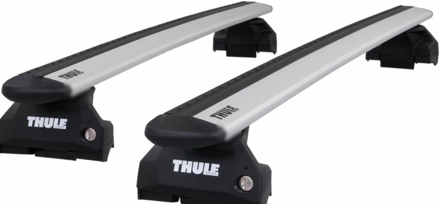Thule Aluminium WingBar Evo Silver Roof Bars to fit Lexus NX 14-21 Closed Rail