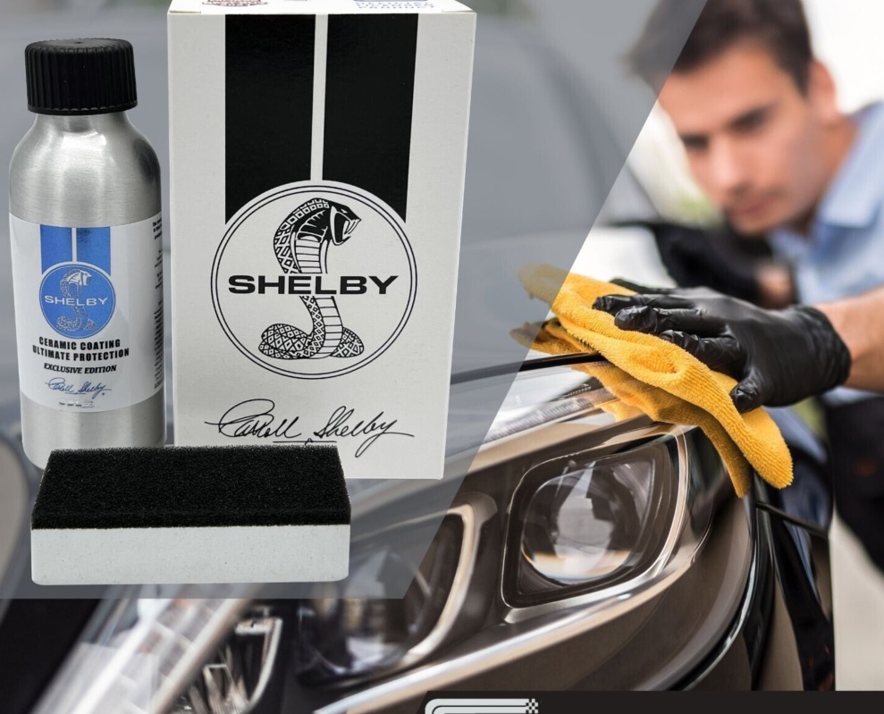 Car Ceramic Coat Coating Sealant Kit Official Shelby Cobra 100ml +Applicator Pad