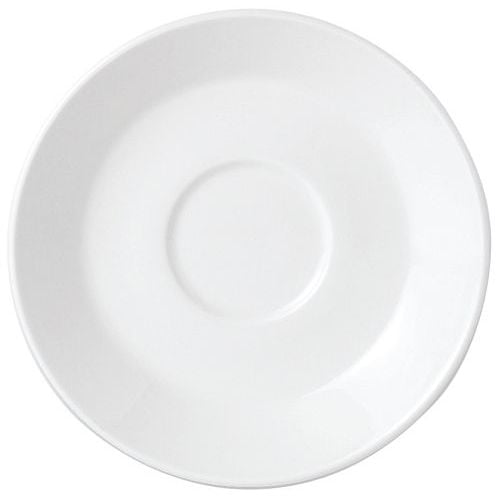 Simplicity White Slimline Saucer 15.25cm Ceramic Saucer Tableware Pack of 36