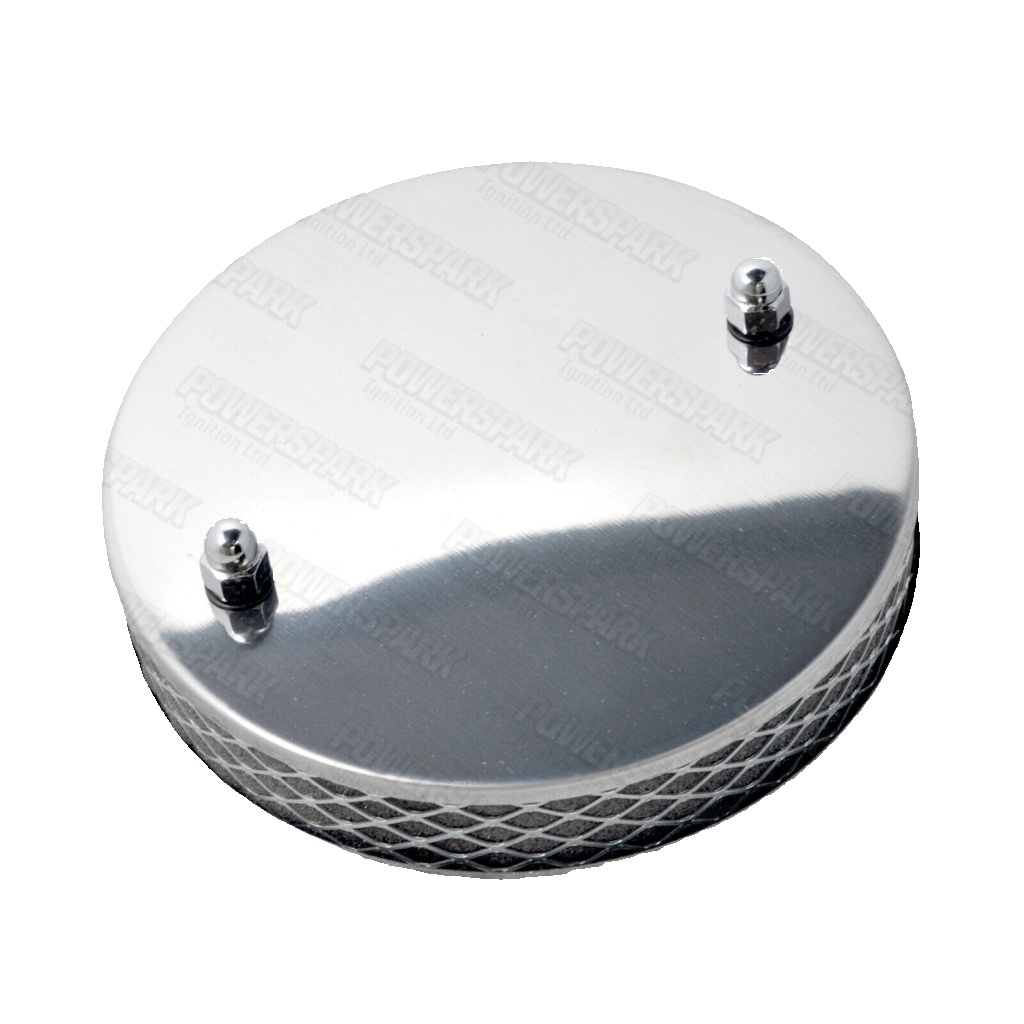 Tudor Pancake High Air Flow Chrome Air Filter For SU HS2 Carburettor 1.25 Inch