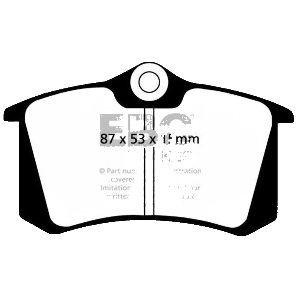 EBC GreenStuff Rear Brake Pads for Audi TT Mk 1 Quattro 8N 1.8 Turbo 225 DP2680