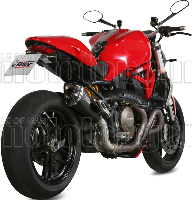 Mivv Exhaust Muffler Delta Race Black Steel DUCATI MONSTER 1200 2014 > 2016