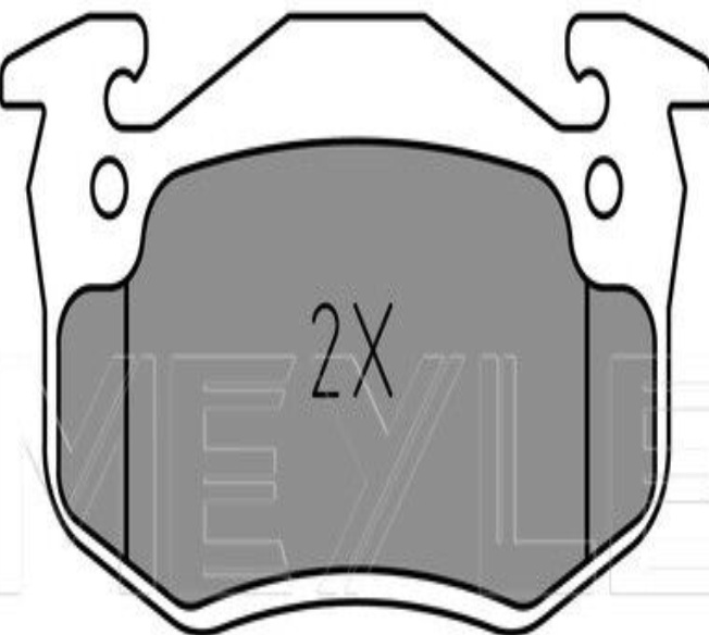 Original MEYLE Brake Pad Set Disc Brake 025 209 7311 for Citroën Peugeot
