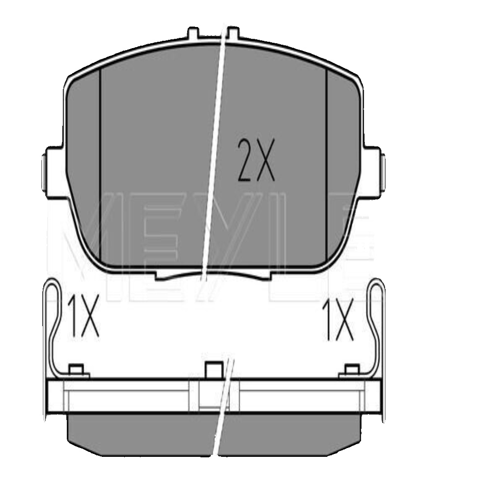 025 242 9813/W MEYLE Brake Pad Set, disc brake for MAZDA