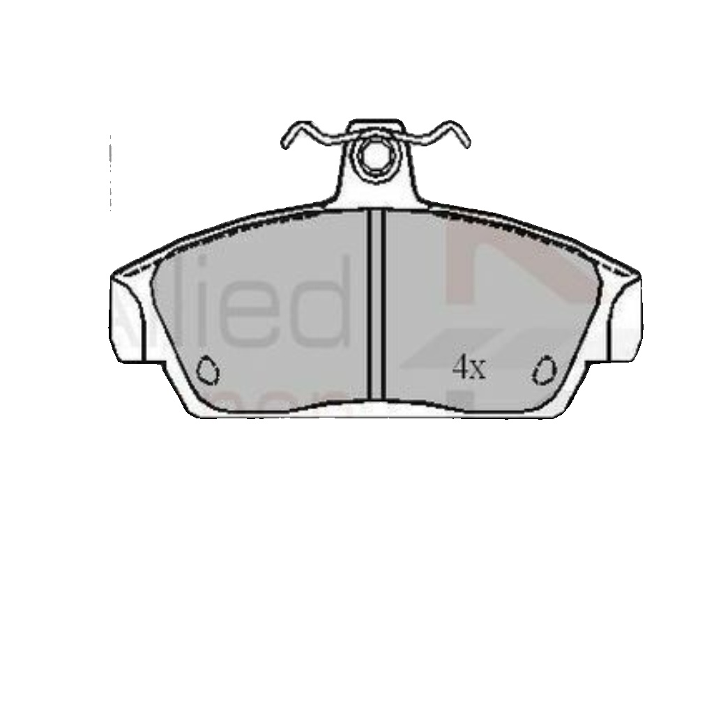 Brake Pads Set Front ADB0467 Allied Nippon GBP90337 SEM100020 SFK10004EVA
