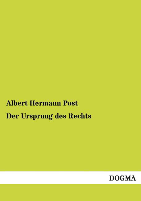 Post - Der Ursprung des Rechts - New paperback or softback - 61 - X555z