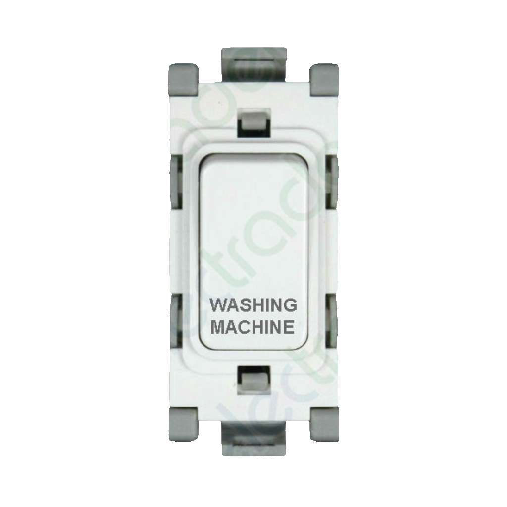 Deta G3554 Grid Switch marked ""WASHING MACHINE"" 20 amp Double Pole