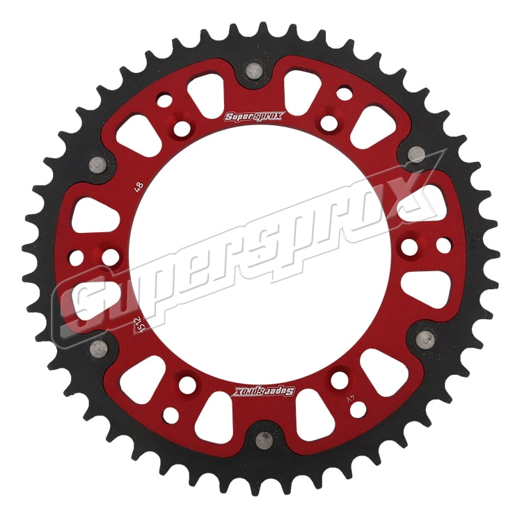 Crown Supersprox Stealth Red 48 D for Moto Spare Parts Accessories