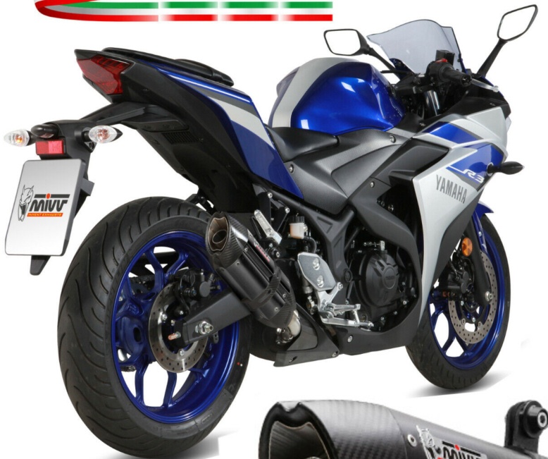 Auspuff YAMAHA YZF R3 2023 MIVV Suono Schwarz
