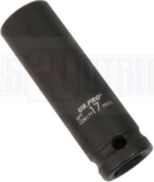 US PRO 17mm 1/2 Dr 6 Point Deep Impact Socket 3753