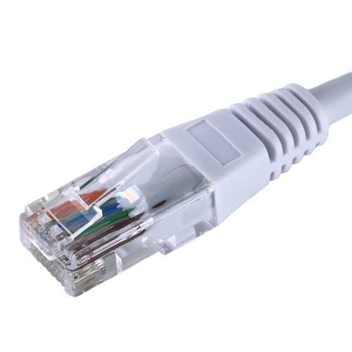 Cablenet 0.5m Cat5e RJ45 White U/UTP LSOH 26AWG Snagless Booted Patch Lead