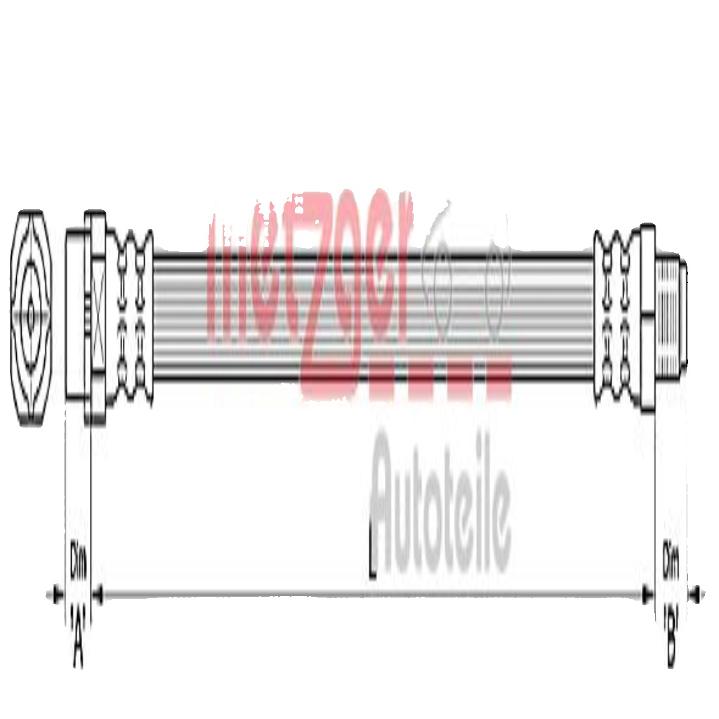 Original Metzger Brake Hose 4110270 for BMW