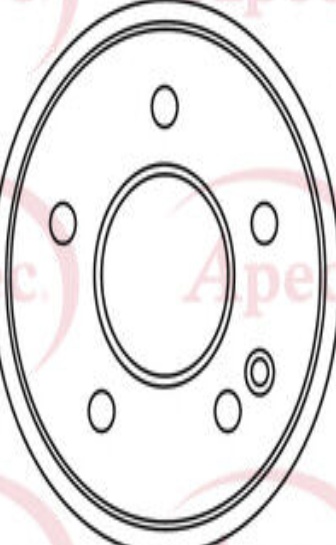 2X APEC FRONT BRAKE DISC FOR CHRYSLER MERCEDES BENZ CLK CROSSFIRE SLK