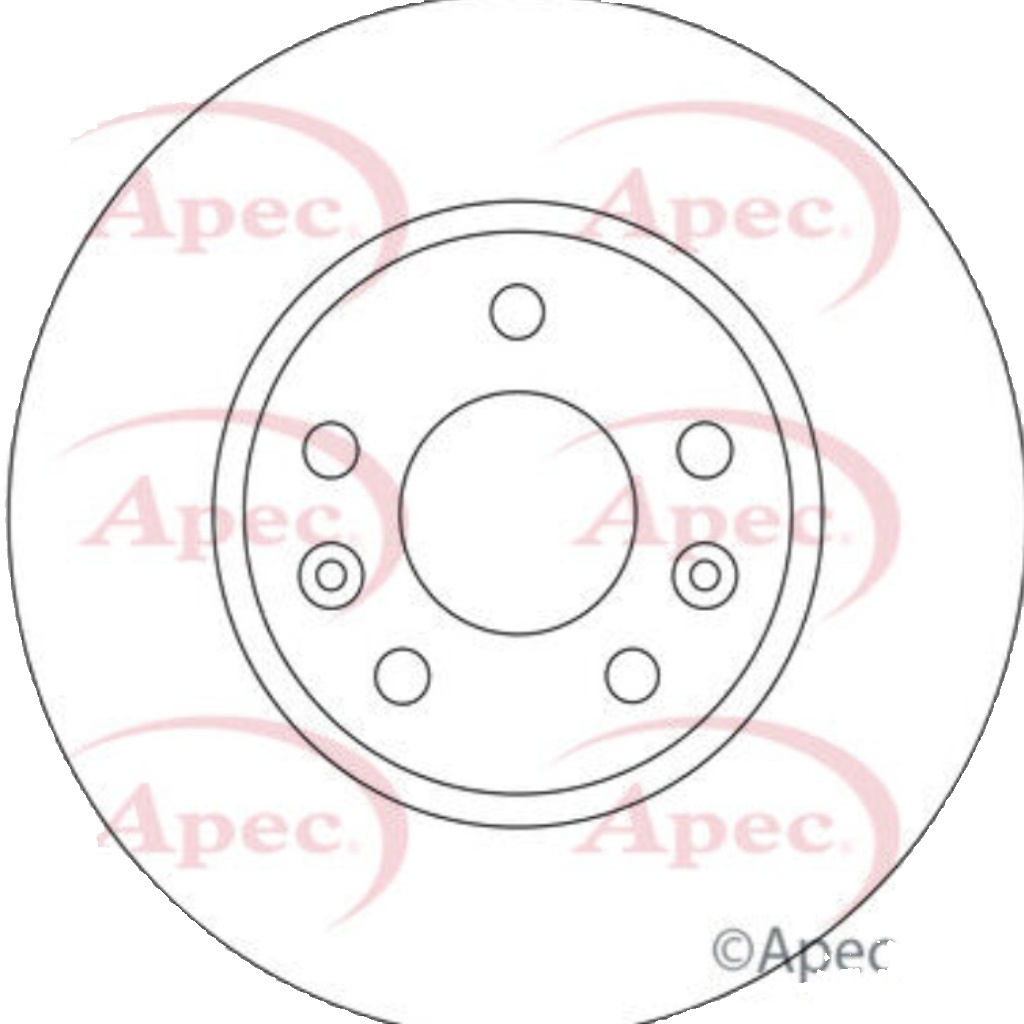 Brake Disc APEC DSK3852 Front Vented Fits Hyundai Kia Santa Fe Sorento