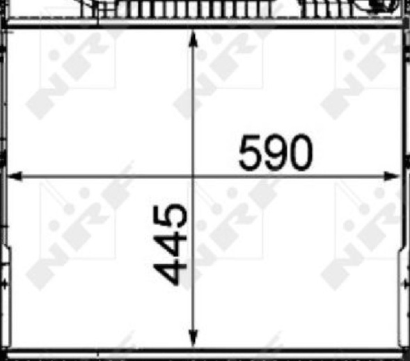 NRF 53860 Radiator, engine cooling for NISSAN