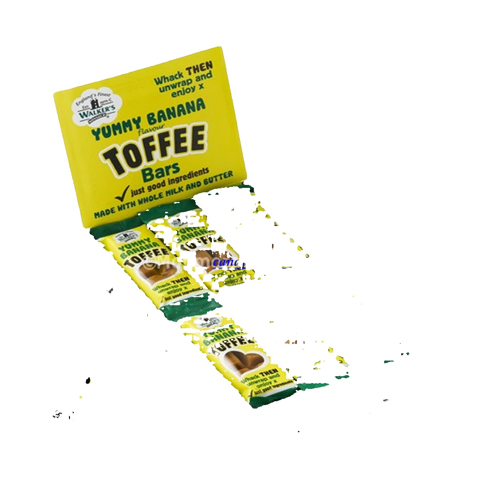 Walkers Nonsuch Toffee Yummy Banana Flavour Toffee Bars 50g - 24 pack
