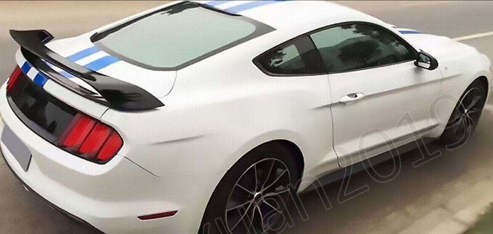 GT350R Style Glossy Black Rear Trunk Spoiler Wing Fits For 2015-23 Ford Mustang