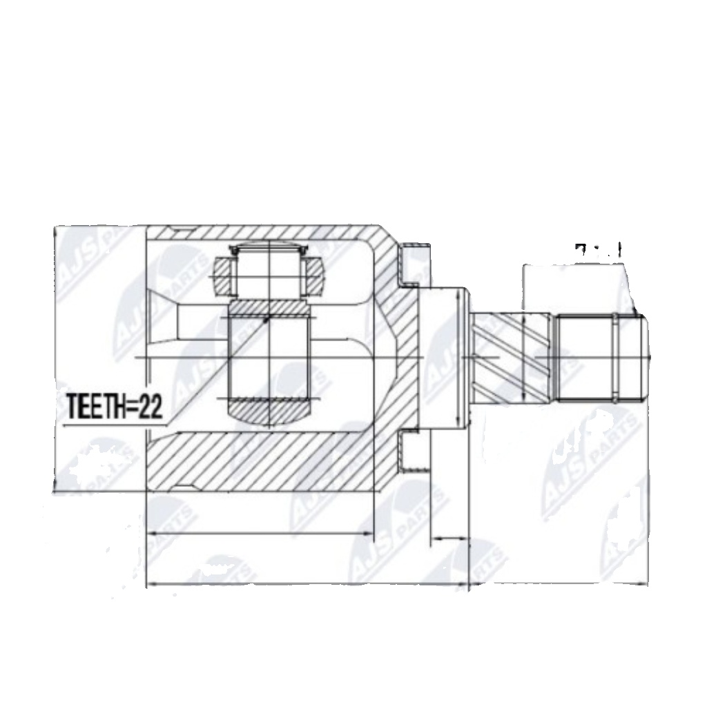 NPW-NS-010 NTY Joint Kit, drive shaft for NISSAN