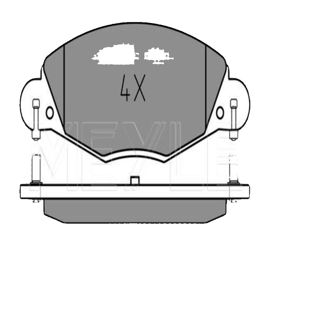 Front MEYLE GERMANY 025 232 7318 Brake Pad Set, disc brake for CITROËN