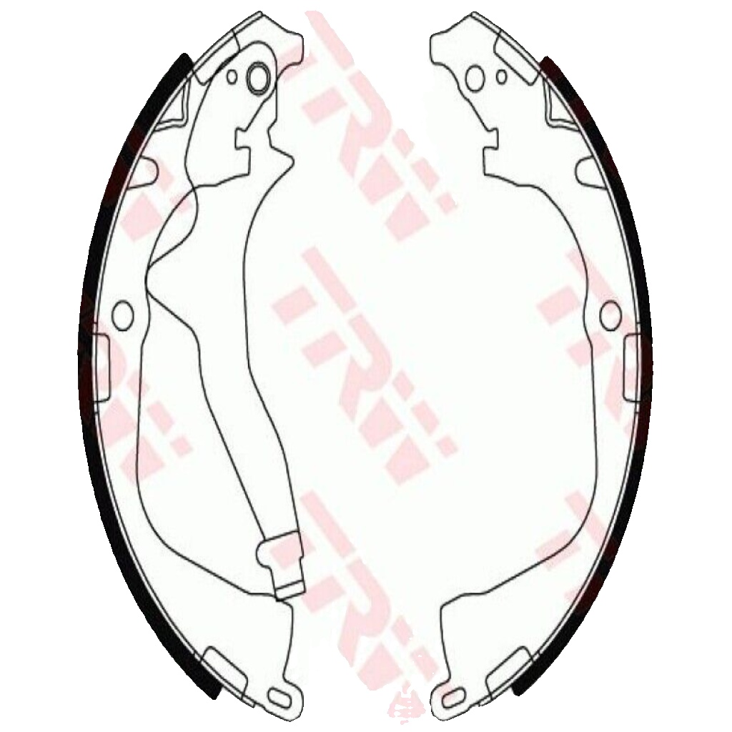 Rear TRW-OE GS8800 Brake Shoe Set for VW