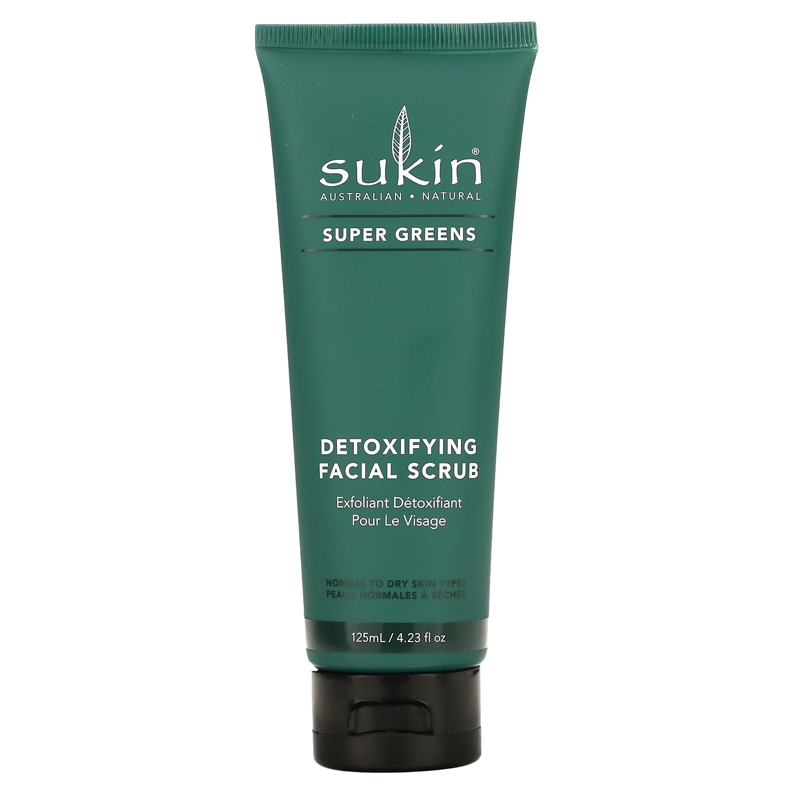 Sukin Super Greens Face Scrub 200g - with Kale, Spirulina & Pineapple; cruelty free & vegan friendly -polishes leaving the skin smooth and free of impurities. - Image 4