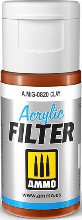 Ammo Mig A.Mig0820 15ml - Acrylic Filter - Clay