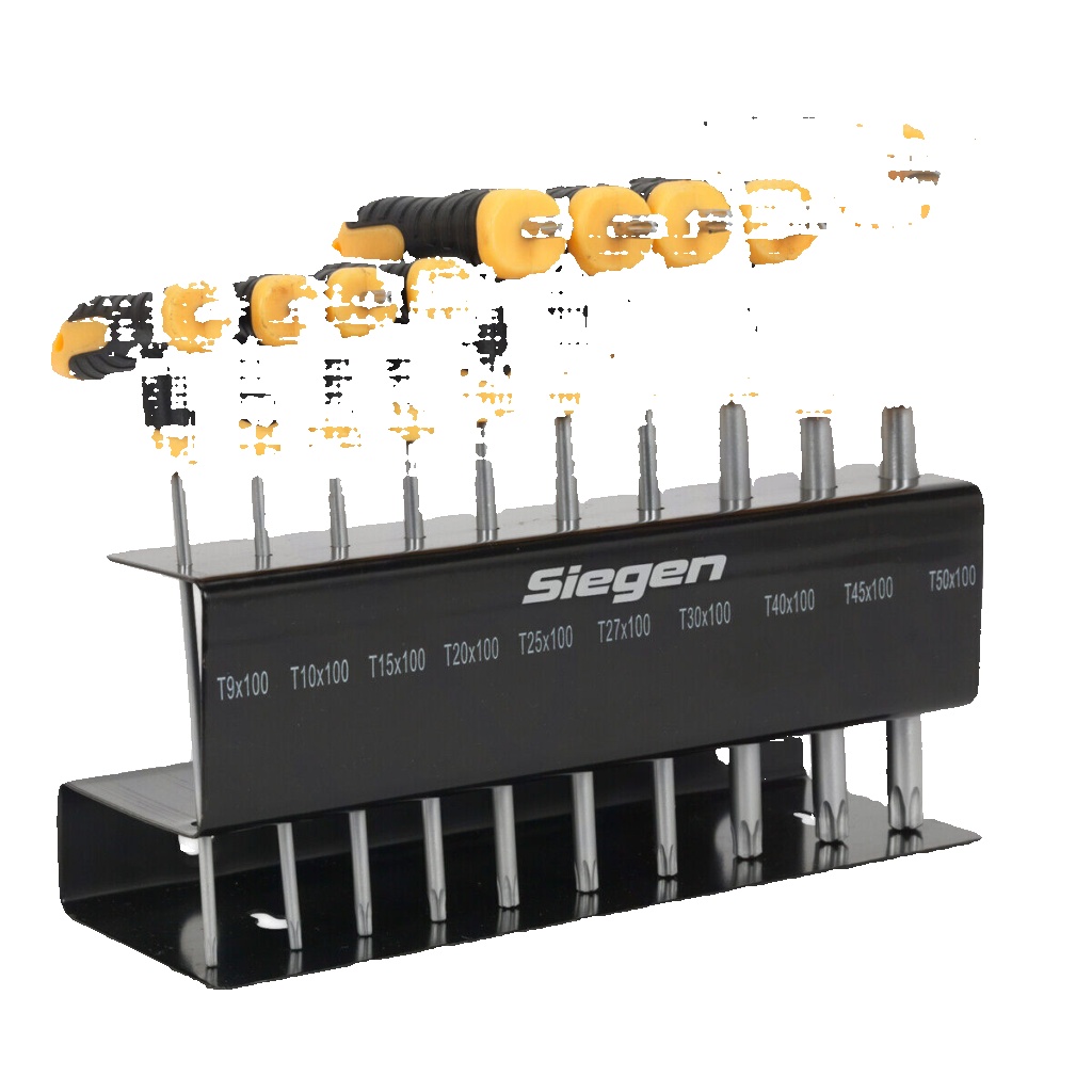 Sealey S01151 Siegen T-Handle TRX-Star* Key Set 10pc