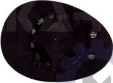 Left ALKAR 6471937 Mirror Glass, outside mirror for MINI