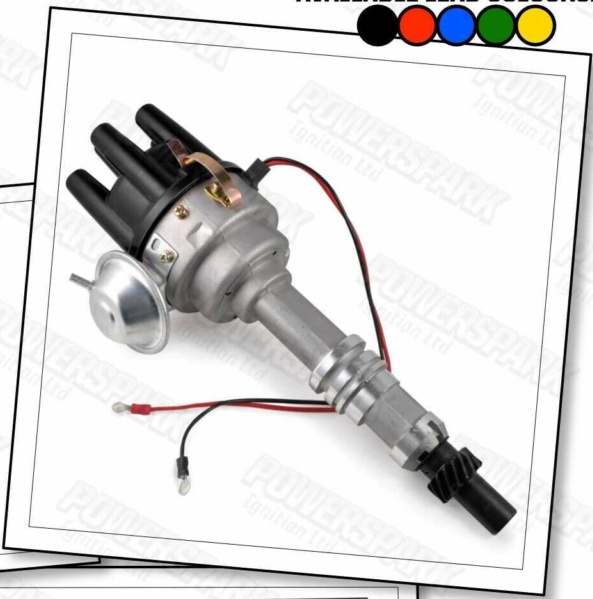 Ford Essex V6 Electronic Distributor Viper Gold Sports Coil Blue 8mm HT Leads